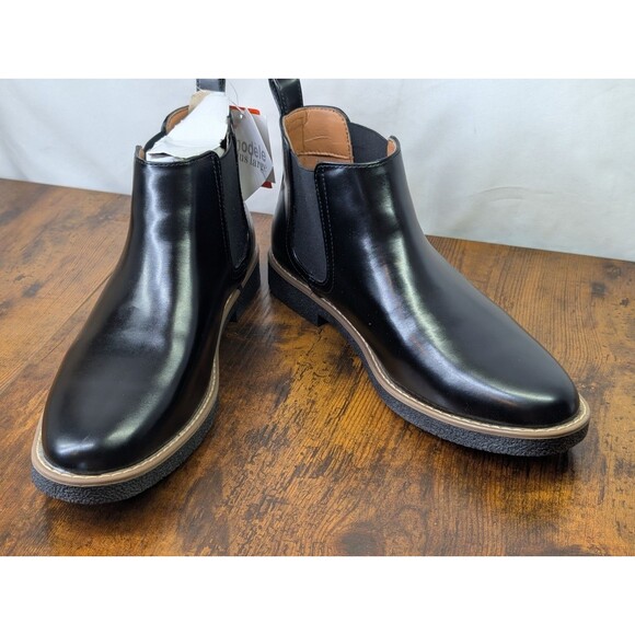 Men\'s Ankle Boots 8W Deer Stags Black/Black Vega Slip on Faux Casual/Dress NIB main image 10